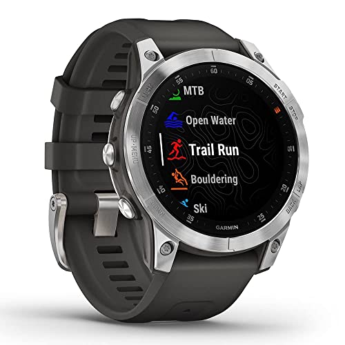 Playbetter Garmin Epix 2 (Slate Steel) 2022 Multisport Gps Smartwatch Power Bundle Hd Screen Protectors & Portable Charger | Fenix With Bright Amoled Screen #TOP7