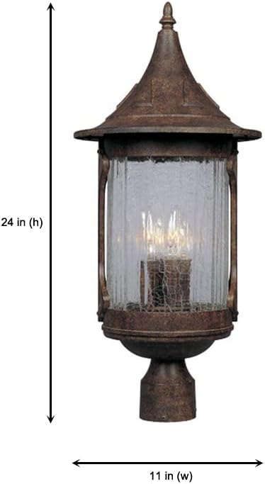 🔥 Flаѕh Sаlе Designers Fountain 20936-CHN Canyon Lake Post Lanterns, Chestnut