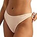 Boody Body EcoWear Women's G-String Seamless Thong G String Underwear Made From Natural Organic Bamboo Viscose Soft Breathable Eco Fashion For Sensitive Skin Nude, Medium
