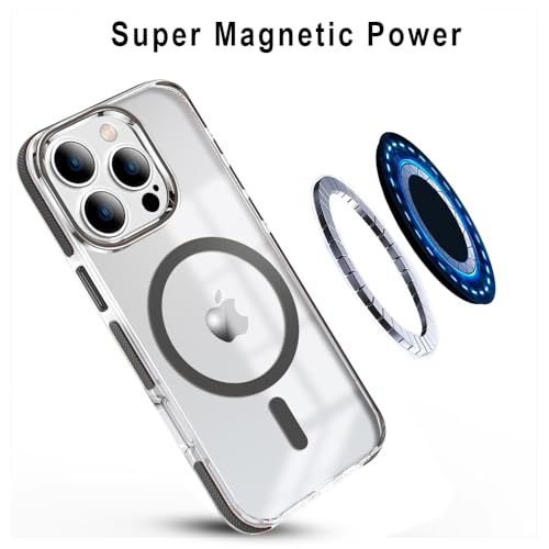 Image of MINTZZ ️ for iPhone 16 Pro Max Case, Compatible with MagSafe, Military-Grade Protection, Yellowing Resistant, Scratch-Resistant TPU Back, Magnetic Phone Case for iPhone 16 Pro Max Black