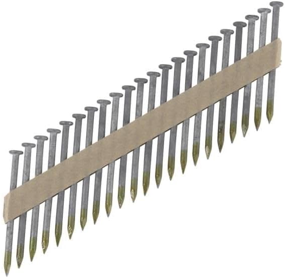 Framing Nails | 1-1/2 in. x .148 in | Metal Connector, Paper Tape | 36 Degree, Strap-Tite | Smooth Shank | Heat Treated, Hot-Dipped Galvanized | 3,000 Count | 17134HPT