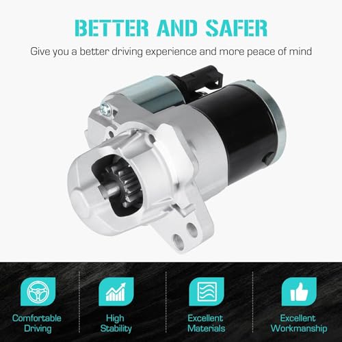 410-48122 Starter 3.6L for Buick Enclave 2008-2010, for Lacrosse 3.6L 2010-2011, for Chevrolet Chevy Malibu Equinox 3.6L 2008-2010, for Traverse 2009-2010, Repalce for 410-48180, SMT0402 by Youxmoto - Used condition - Image 3