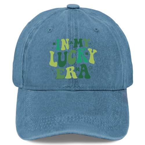 in My Lucky ERAS St Patricks Day Girls Boy Kids Cool Hats for Men Tennis Hat for Mens Adjustable Cap Ponytail Baseball Hat