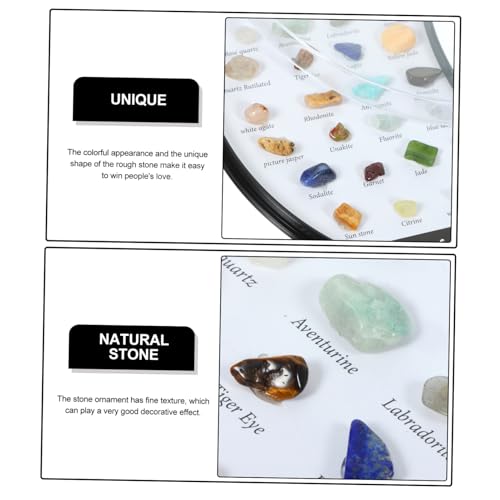 KICHOUSE 1 Conjunto Minério Natural Enfeites De Pedras Minerais Ensinando Espécime De Pedras Minerai