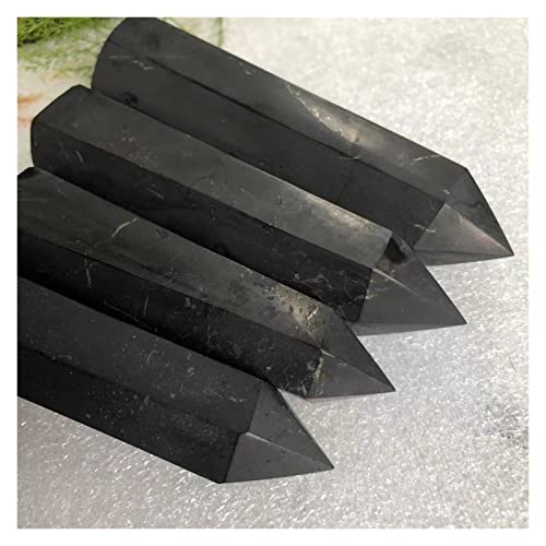 Torre de Shungit natural en set de 3 piedras de cuarzo para regalar en bodas 4