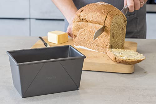 Kitchen Craft Non-Stick Box-Sided 3 Lb Loaf Tin, One Size, Silver #TOP5