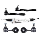 SCITOO Power Steering Rack and Pinion Complete Assembly And 2*Outer Tie Rods+2*Front Sway Bars Replacement For BMW 318i,318is,318ti,323i,323is,325i,For BMW 325is,For BMW 328i,For BMW 328is 1992-1999