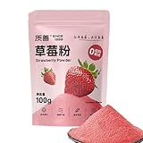 BaiLiSnacky Gefriergetrocknetes Erdbeerpulver 100g – 100% natürliches Fruchtpulver für Smoothies...