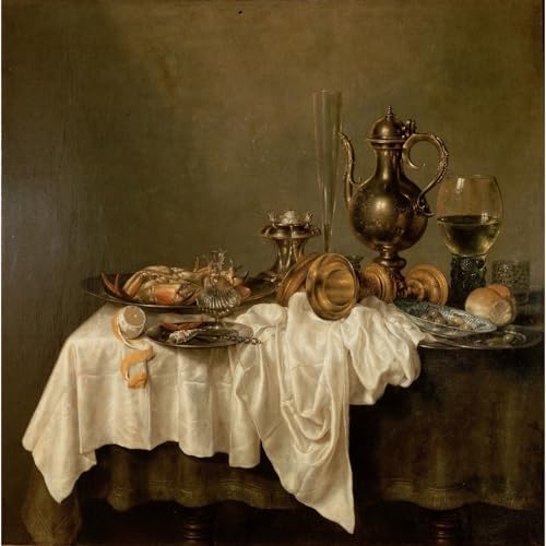 Impression giclée de collection Petit déjeuner avec crabe, chef-d'œuvre de l'Ermitage de 1648