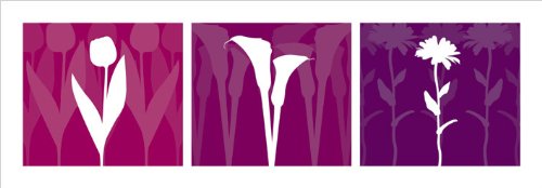 Stampe artistiche multicolore 33 x 95 cm