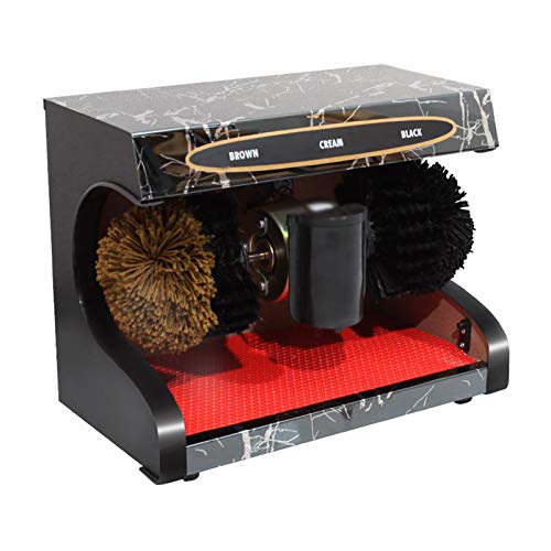 KRXSOBNV, Machine de Polissage de Chaussures Automatique Domestique, adaptée aux hôtels, centres commerciaux, Villas, banques, Motif marbre,Cireuse à Chaussures électrique