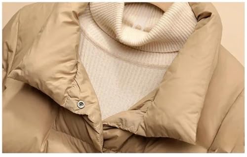Cozy Orange Women's Lightweight Down Coat with Stand Collar – Perfect for Chilly Days! - Image 2