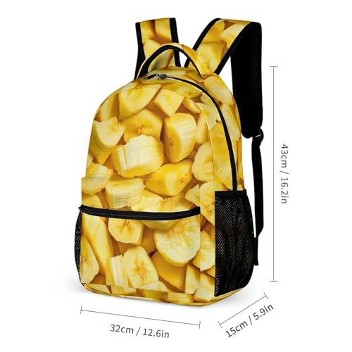 Banana Pieces Travel Backpack Casual Daypack Shoulder Bag with Adjustable Shoulder Straps2