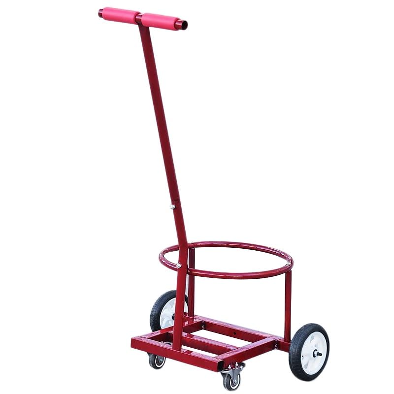 Carretilla manual portátil ligera roja de metal miniatura 1