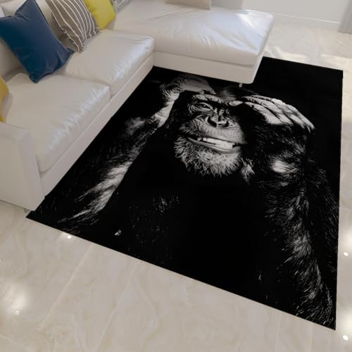Tapis de cuisine singe moderne doux et lavable pour sublimer la chambre ou le salon - 3