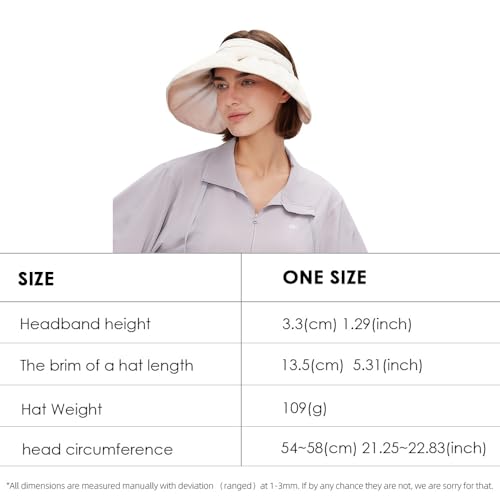 Visera para mujer con ala ancha y protección UV 50+ miniatura 5
