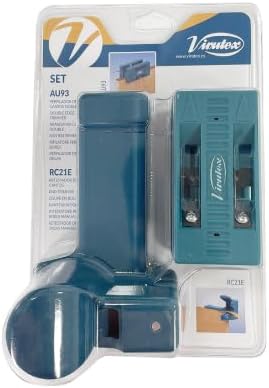 Virutex AU93 Double Edge Manual Banding Trimmer and Scrapper and RC21E Edge Cutter Pack for Professional Finish, Lightweight Tools for Easy Use, No Other Finishing Operations Required