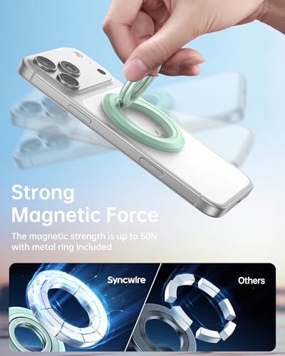 Image of SYNCWIRE Magnetic Phone Ring Holder, for MagSafe Phone Grip Stand Kickstand