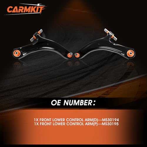 CARMKIT Front Lower Control Arm Suspension Kit with Orange Ball Joint Bushings Compatible with 2008-2013 Nissan Rogue 2014-2015 Rogue Select,2PCS CMS30194 CMS30195 by CARMKIT - Used condition - Image 5