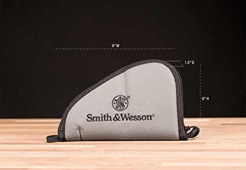 Smith & Wesson M&P Defender Handgun Case With Ballistic Fabric Construction And External Pockets For Shooting, Range, Storage And Transport , Black, Small #TOP1