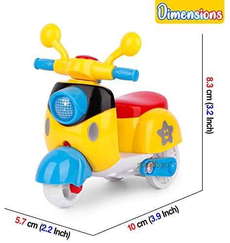 Image of Zest 4 Toyz Mini Scooter Toy for Kids Pack of 3 Friction Powered Colorful Push and Go Scooter Lightweight Design Safe Durable Indoor Outdoor Play Toys Perfect for Toddlers Boys and Girls Aged 3+