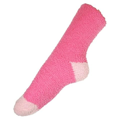 Glamour Girlz Fuchsia Pink Cozy Slipper Socks Cover