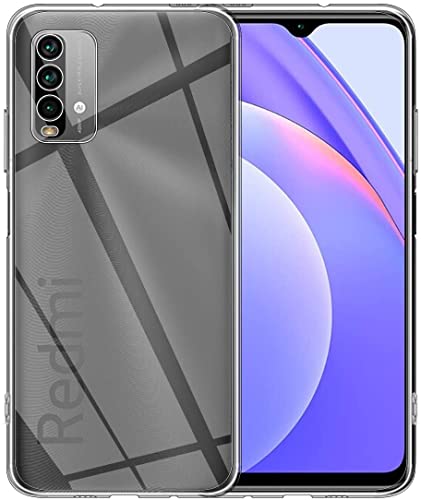 Captor Cover Trasparente per Xiaomi Redmi 9T / Poco M3, Custodia TPU in Silicone Flessibile Morbida e Sottile, Protezione di Alta Qualità con Bordo Rialzato per Schermo e Fotocamera