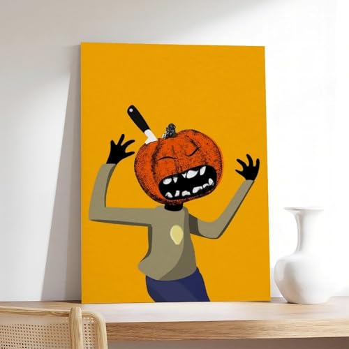 Poster sur toile citrouille grand format 61x91.4 cm design - 7