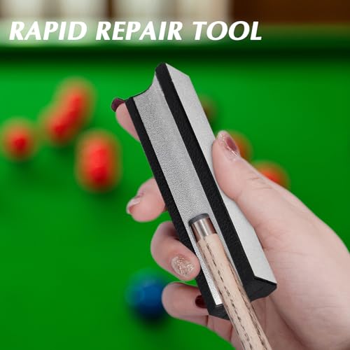 SAMIQU Pool Cue Tips Shaper - Multifunctional Pool Stick Rapid Repair Tool and Polish - Billiards Accessories for Every Enthusiast