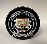 Travis Konecny Flyers 50th Anniversary Signed Autographed Hockey Puck Jsa Auth - Autographed NHL Pucks