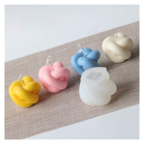 YSJJNDH Silikonform Neue DIY Kerzen Formen Wachs Kerzen Form Aromatherapie Gips Kerze 3D Bogenform Handmade Soja Würfel… – Bild 5