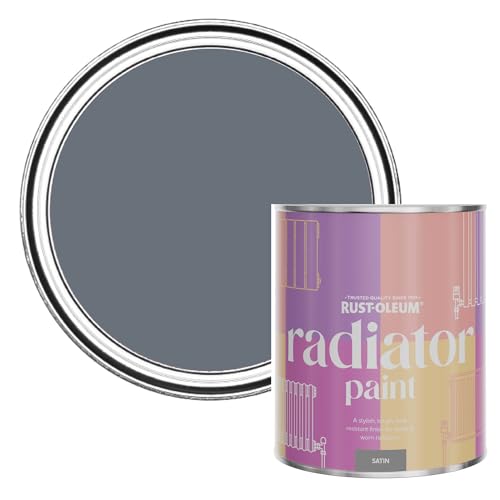 Rust-Oleum Heat-Resistant Radiator Paint in Satin Finish - Seascape 750ml