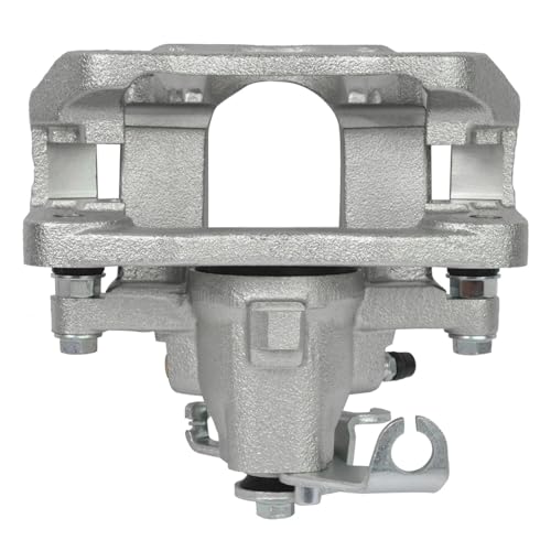 Image of Detroit Axle - Rear Right Brake Caliper for 08-16 Chrysler Town & Country | Dodge Grand Caravan 2009-2014 Volkswagen Routan 2012-2015 Ram C /V, Passenger Side Brake Caliper with Bracket