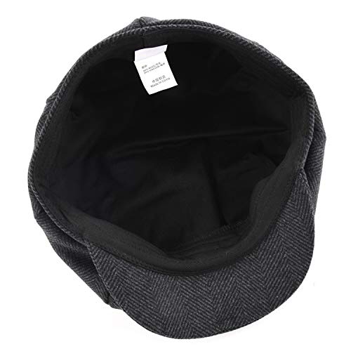 M Moacc Men'S Classic Herringbone Tweed Wool Blend Newsboy Hat Driver Cap thumb #5