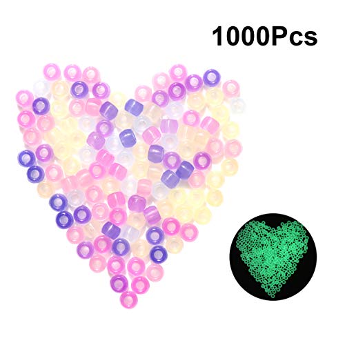 Ciieeo Uv Color Changing Beads 1000Pcs Multi 7 Colors Uv Reactive Beads Glow in The Dark for DIY Jewelry Making and Craft Projects - Image 3