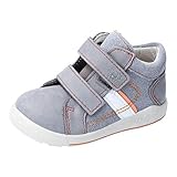 RICOSTA LAIF 2420100 Jungen Boots,Lauflern Schuhe,Halbschuh mit Klettverschluss,flexibel,leicht,PEPINO,Kinder,calcit(Grau)