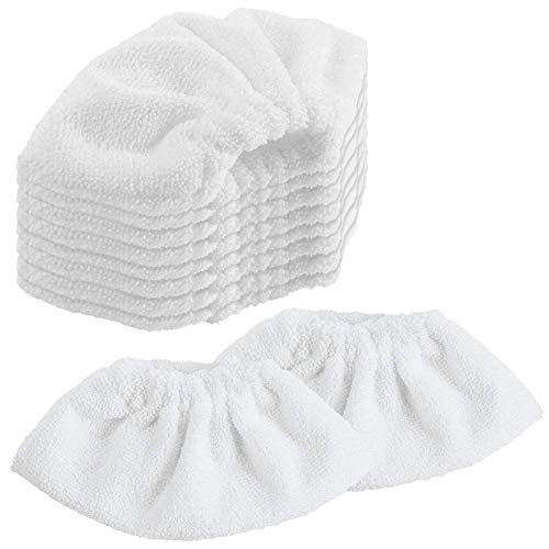 Isincer - Paquete de 10 Fundas Lavables de Microfibra, compatibles con el Limpiador a Vapor Karcher EasyFix SC2, SC3, SC4, SC5