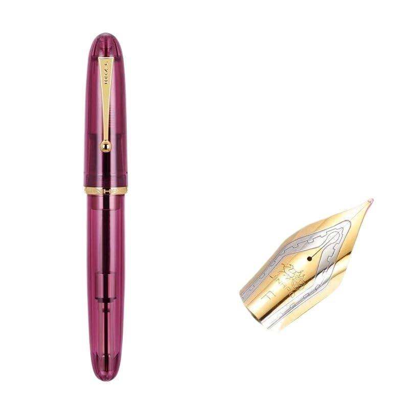 Stylo-plume à grand corps rouge M pour corriger sans rature grâce à sa pointe fluide