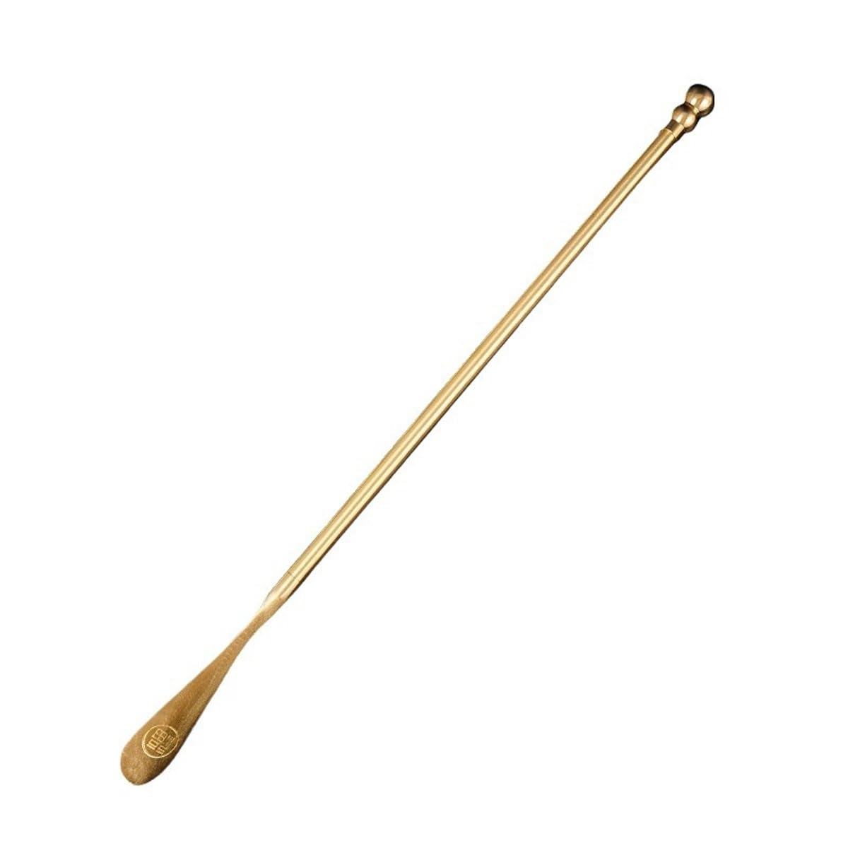 Calzador de Cobre con Mango Largo – Sin agacharse, Auspicioso y Propicio, Elegante y Estiloso, Borde Liso para Personas Mayores, Mujeres Embarazadas, Hombres(24.8in)