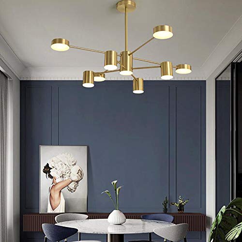 Lustre LED full copper molecular polyvalent pour chambre et dressing moderne - 2