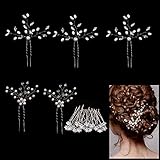 ❀Eigenschaften: Diese zarten Strass-Brauthaar-Accessoires verfügen über ein Blumendesign, verleihen Ihrem Outfit mehr Charme und machen Sie elegant.