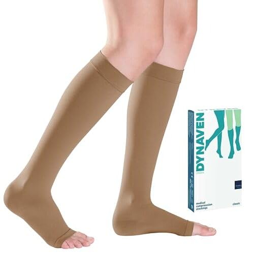 Sigvaris Medical Compression Stockings - DYNAVEN - Class 2 - Below Knee length - For Men and Women (Small – Short)
