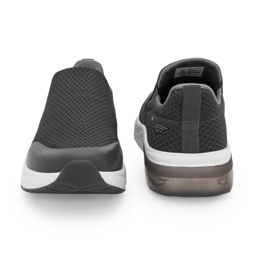 Image of Red Tape Men's Walking Shoes Dark Grey Mesh TPU Round Toe Slipon
