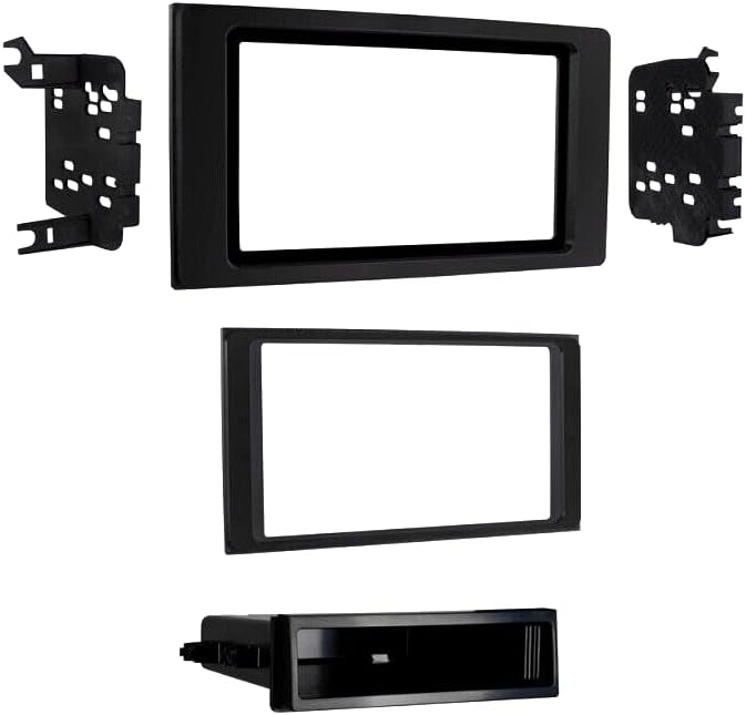 Xscorpion Single DIN Double DIN ISO Car Stereo Radio Install Mounting Dash Kit Compatible with Toyota Tacoma 2016 2017 2018 2019 2020 2021 2022 2023