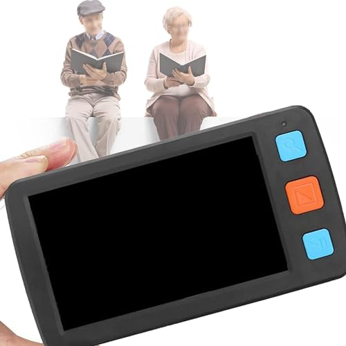 Lente d'ingrandimento digitale con schermo LCD da 5 pollici, lente d'ingrandimento video digitale portatile, lettura elettronica, ausili visivi elettronici, 17 modalità colore, zoom 2x-32x,