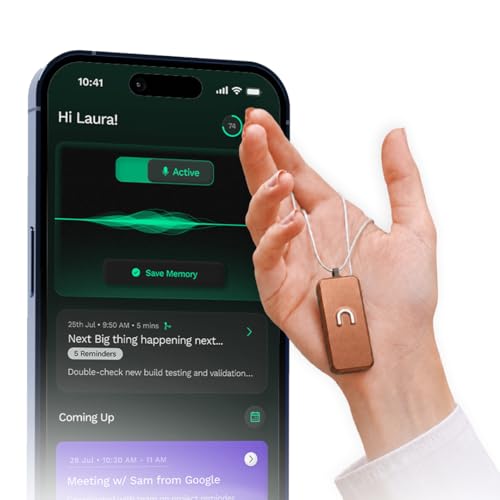Image of neosapien India's First AI Wearable, Neo 1 - Meeting Notetaker for Offline & in-Person Conversations - Smart Summaries, to-Dos and Reminders (Copper)