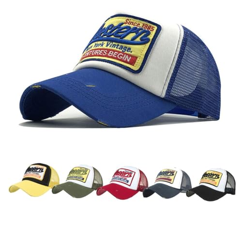 CheChury Gorras Beisbol Deportes Unisex Gorra de Trucker Sombrero de Vintage Gorras de béisbol de Hip Hop Bordada de Malla Sombreros para Hombres Mujeres
