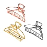 Ipetboom 3pezzi Fermaglio per Coda di Cavallo in Lega Accessori per Copricapo da Donna Ela...