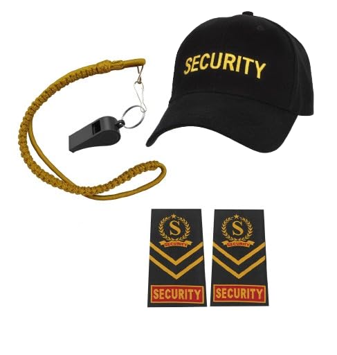 quality fab Security Guard Accessories Embroidered Cap+ Belt+Shoulder Flap-picture-39