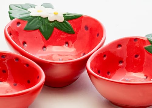 Juego de 4 vasos medidores strawberry miniatura 3